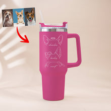 Load image into Gallery viewer, Pawarts | Customized Dog Ears Tumbler For Dog Lovers - Laser Engraved
