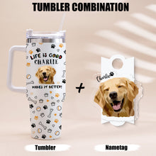 Load image into Gallery viewer, Pawarts | Custom Dog Tumbler Combined With Name Tag [Ideal Mother&#39;s Day Gift Set]
