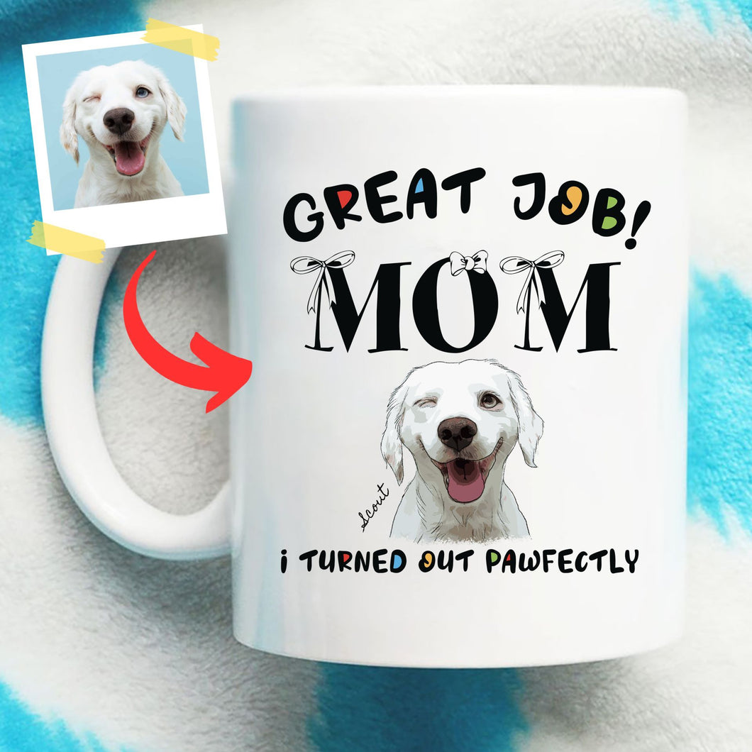 Pawarts | Cute Custom Dog Portrait Mug [Funny Gift For Mother's Day]