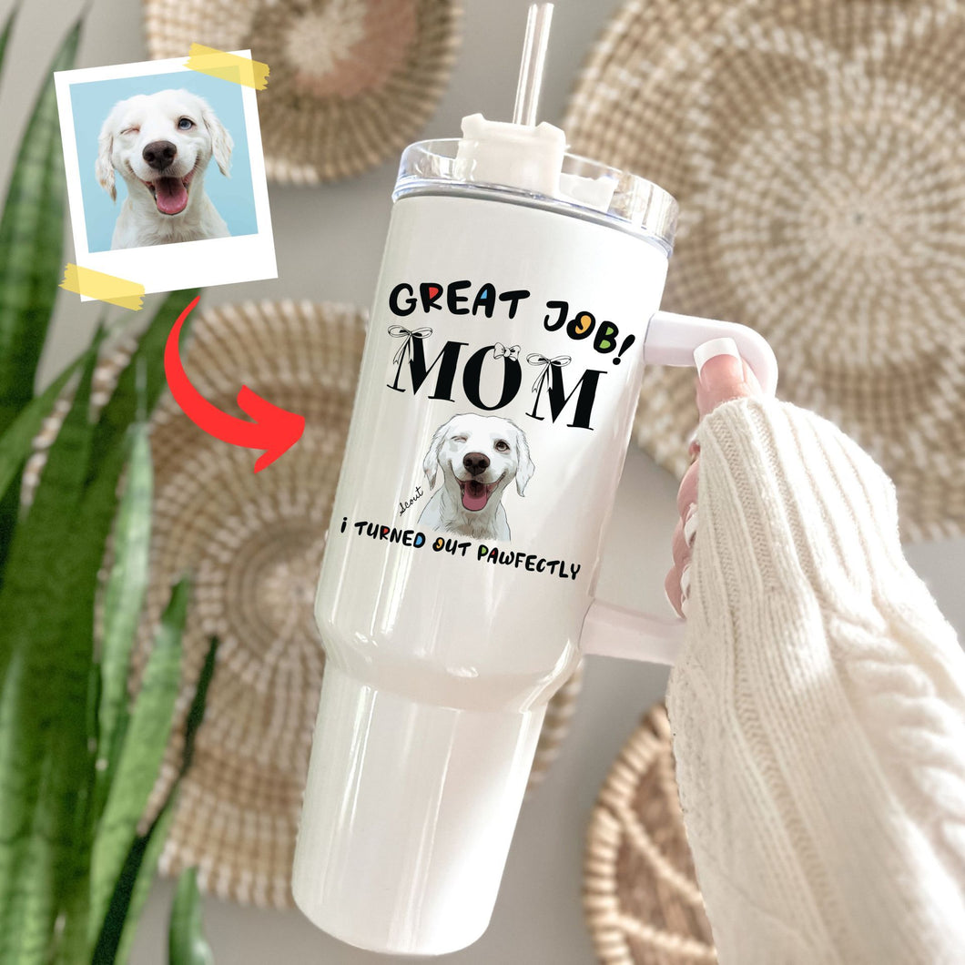 Pawarts | Cute Custom Dog Portrait Tumbler [Funny Gift For Mother's Day]