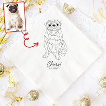 Load image into Gallery viewer, Pawarts | Cute Custom Dog Napkins [Great For Wedding]
