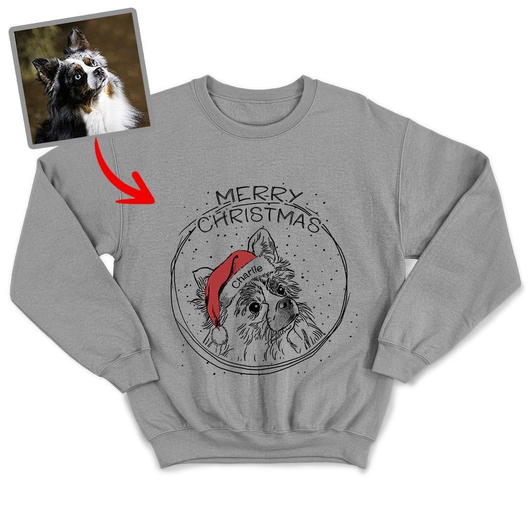 Pawarts | X-mas Vibe Personalized Dog Sweatshirt For Human