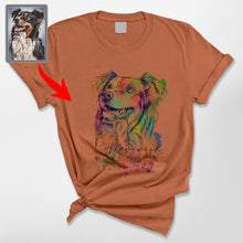 Load image into Gallery viewer, Artistic Custom Dog Portrait Comfort Colors Unisex Tee, Ideal Gift for Dog Moms and Dads
