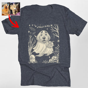 Halloween Gothic Dog Ghost Shirt Classic Classic Tee