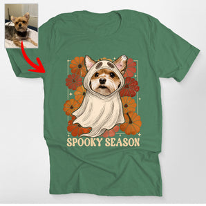 Cute Dog Ghost Spooky Season Classic Shirt for Dog Lovers