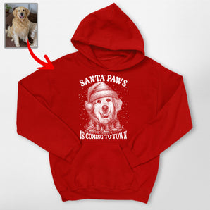 Santa Paws Dog Parents Christmas Hoodie