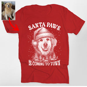 Santa Paws Dog Mom Classic T-Shirt, Christmas Gift