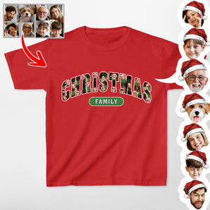 Custom Dog Classic Christmas Family Squad Gildan Tee For Kids