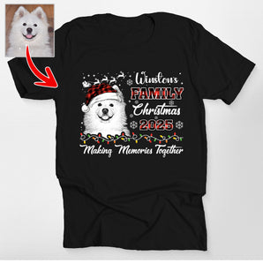 Custom Dog Family Christmas 2025 Classic T-Shirt