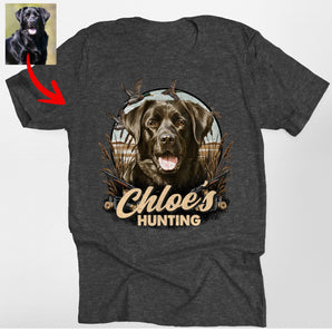 Custom Hunting Dog Bella Canvas T-Shirt – Personalized Gift for Hunters
