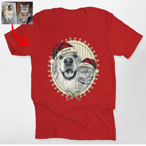 Custom Dogface Coquette Christmas Frame Classic T-Shirt
