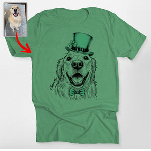 Custom Pet St Patrick’s Bella Canvas T-Shirt – Gift for Dog Lovers