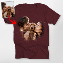 Load image into Gallery viewer, Pawarts | Galaxy Customized Dog Portrait Unisex T-shirt [For Humans]
