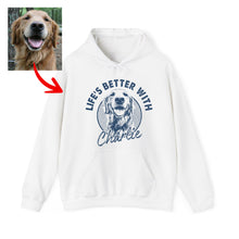 Load image into Gallery viewer, Pawarts | Super Cute Personalized Dog Hoodie [Life Is Better With A Dog]
