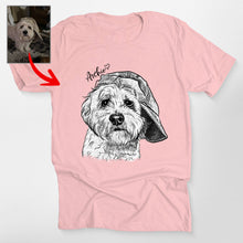 Load image into Gallery viewer, Pawarts | Impressive Personalized Dog Portrait Sketch T-Shirt

