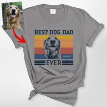 Load image into Gallery viewer, Pawarts | Personalized Best Dog Dad Ever Comfort Colors T-shirt

