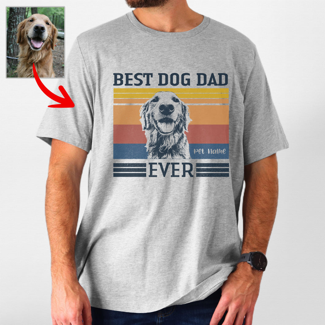 Pawarts - Amazing Best Dog Dad Custom Dog T-shirts (For Humans)