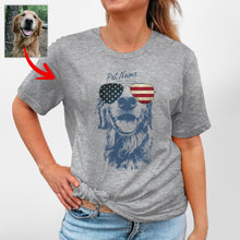 Load image into Gallery viewer, Pawarts - [Surprise Gift for Independence Day] Custom Dog T-Shirt For Dog Mom
