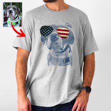 Load image into Gallery viewer, Pawarts - [Surprise Gift for Independence Day] Custom Dog T-Shirt For Dog Dad
