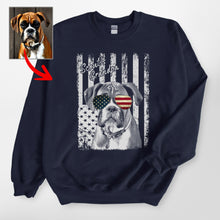 Load image into Gallery viewer, Pawarts - Excellent Custom Dog Sweatshirt For Patriotic Human
