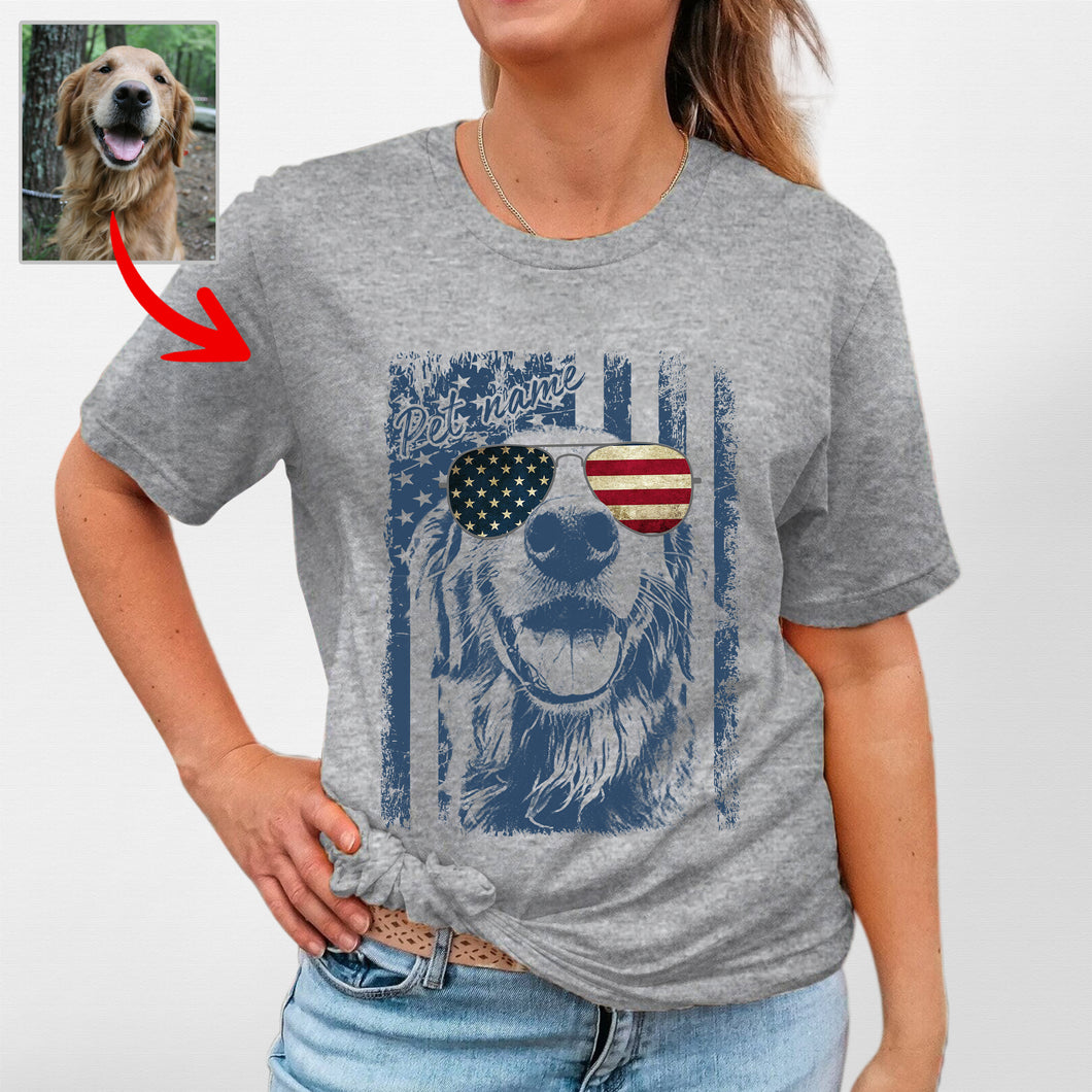 Pawarts - Excellent Custom Dog T-Shirt [Independence Day Gift For Dog Mom]