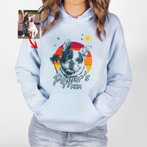 Summer Vibes Customized Dogface Hoodie For Mom