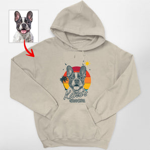 Summer Vibes Customized Dogface Gildan Hoodie