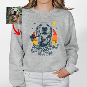Summer Vibes Customized Dogface Sweatshirt For Mom