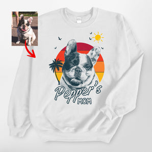 Summer Vibes Customized Dogface Gildan Sweatshirt