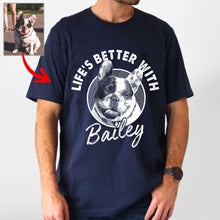 Load image into Gallery viewer, Pawarts - [Life Is Better] Precious Personalized T-Shirt For Dog Dad
