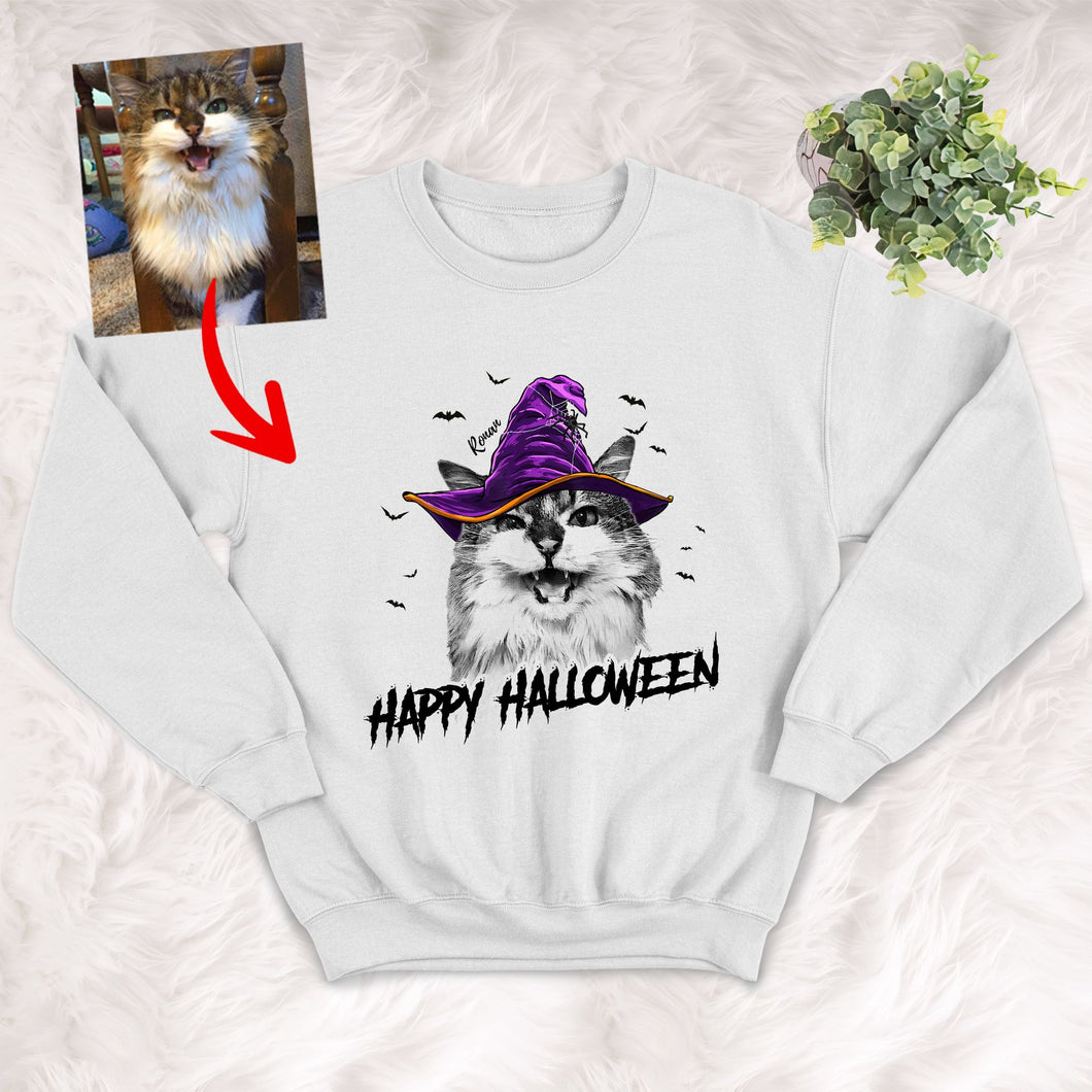 Pawarts | Happy Halloween Personalized Dog Sweatshirt