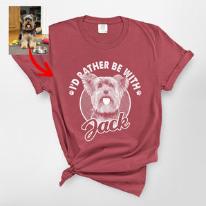 I'd Rather Be With My Dog Premium Heavyweights T-Shirt