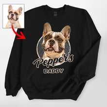 Load image into Gallery viewer, Vintage Style Custom Dog Portrait Gildan Sweatshirt Gift for Dog Lovers
