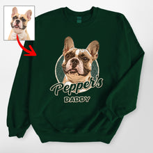 Load image into Gallery viewer, Vintage Style Custom Dog Portrait Gildan Sweatshirt Gift for Dog Lovers
