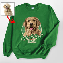 Load image into Gallery viewer, Vintage Style Custom Dog Portrait Gildan Sweatshirt Gift for Dog Lovers
