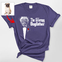 Load image into Gallery viewer, The DogFather - Personalized Dog Unisex Comfort Colors T-shirt For Dog Dad
