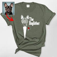 Load image into Gallery viewer, The DogFather - Personalized Dog Unisex Comfort Colors T-shirt For Dog Dad
