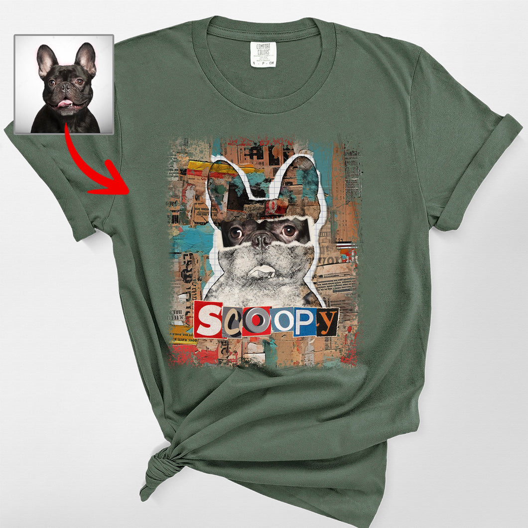 Pawarts | Customized Pop Dog Collages Style T-shirt [For Hooman]