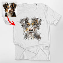 Load image into Gallery viewer, Pawarts | Colorful Painting Customized Dog Unisex T-shirt [For Humans]
