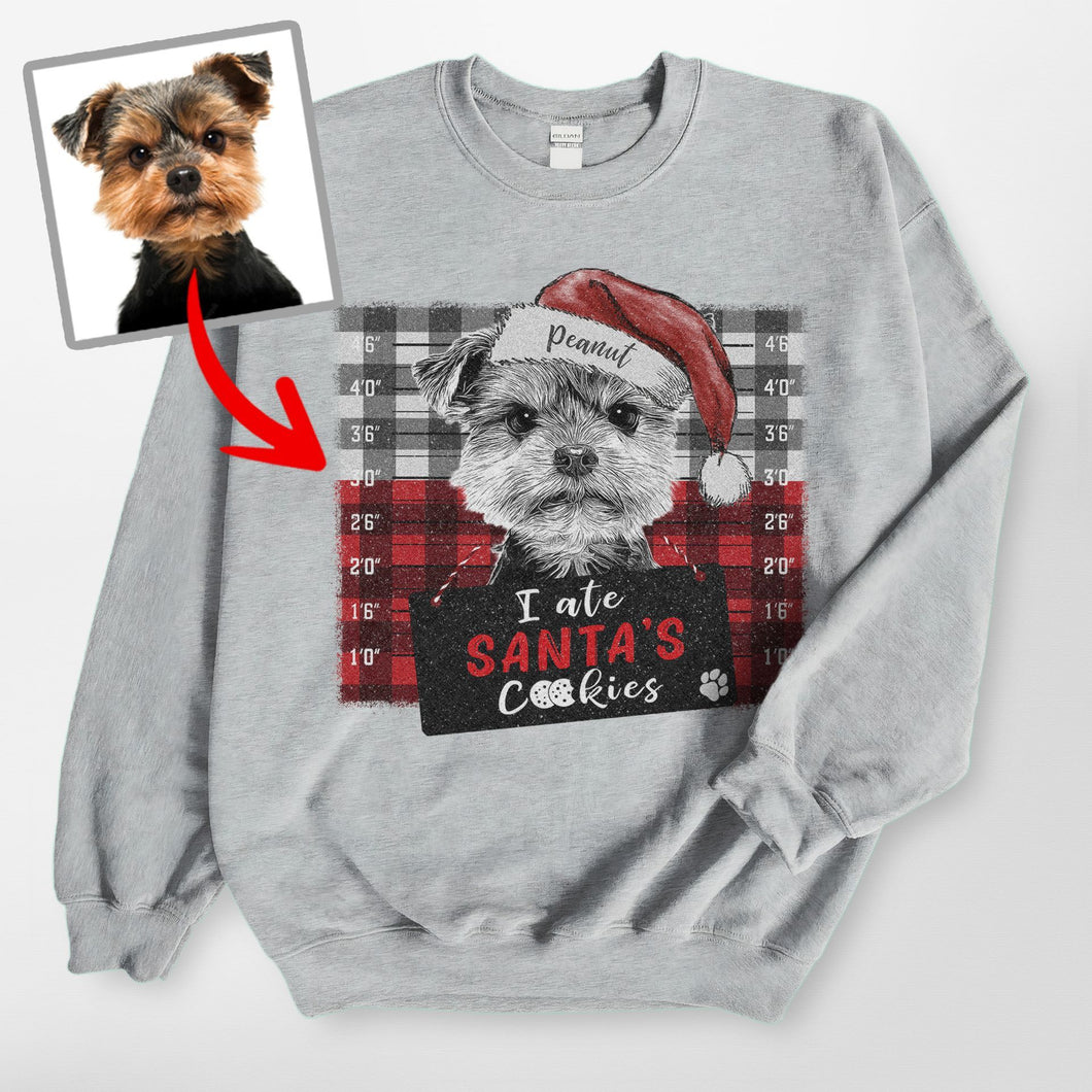 Pawarts | Cute X-mas Customized Dog Portrait Sweatshirt For Human