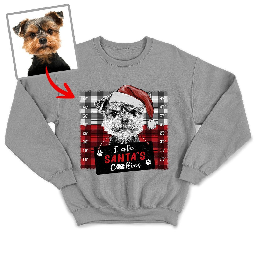 Pawarts | Funny X-mas Customized Dog Portrait Sweatshirt For Human