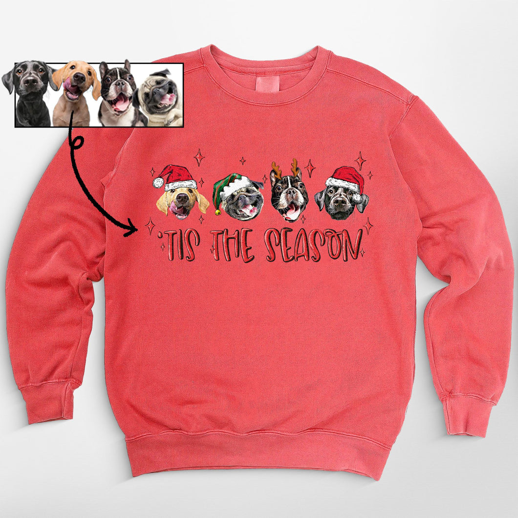 Pawarts | [Tis The Season] Customized Comfort Color Sweatshirt For Dog Human