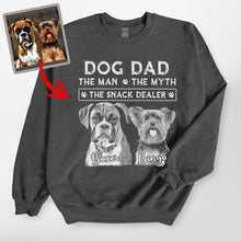 Load image into Gallery viewer, Pawarts | The Coolest Customized Dog Portrait Sweatshirt For Dog Dad
