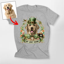 Load image into Gallery viewer, Pawarts | Awesome Custom Dog Portrait Unisex T-shirt [For St Patrick&#39;s Day]
