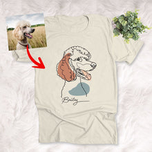 Load image into Gallery viewer, Pawarts | Impressive Custom Outline Portrait T-Shirt For Dog Lovers
