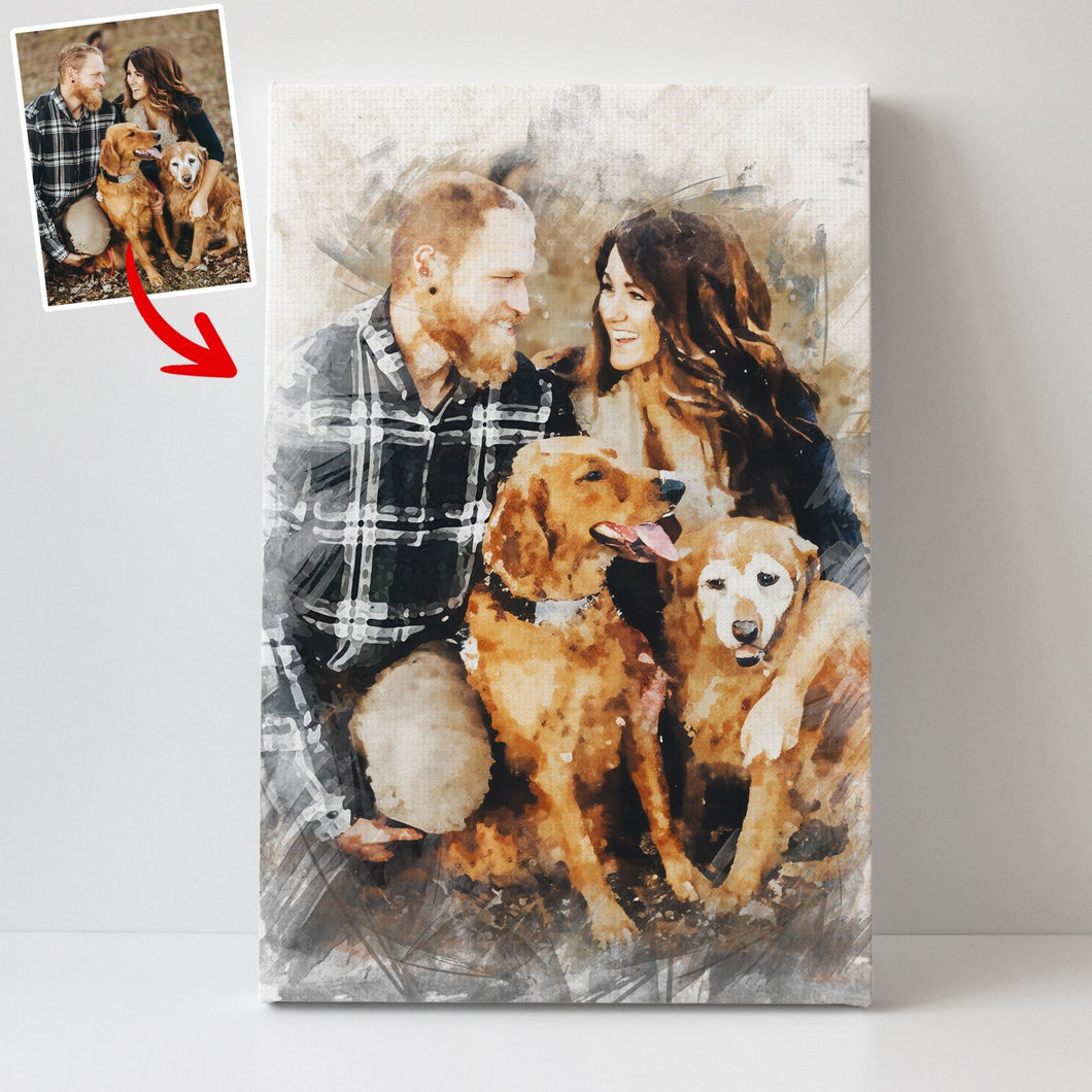 Pawarts | Colorful Personalized Dog Canvas [Meaningful Gift For Dog Lovers]