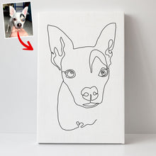 Load image into Gallery viewer, Pawarts | Custom Line Drawing Dog Portrait Canvas [Pawsome Gift For Dog Lovers]

