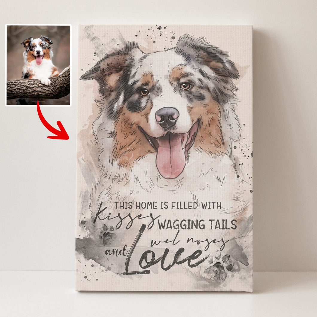Pawarts | Sentimental Custom Dog Canvas [Memorable Gift For Dog Lovers]