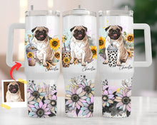 Load image into Gallery viewer, Pawarts | Custom Dog With Sunflowers Tumbler

