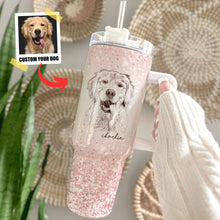 Load image into Gallery viewer, Pawarts | Galaxy Customized Dog Portrait Tumbler [Best Gifts For Dog Lovers]
